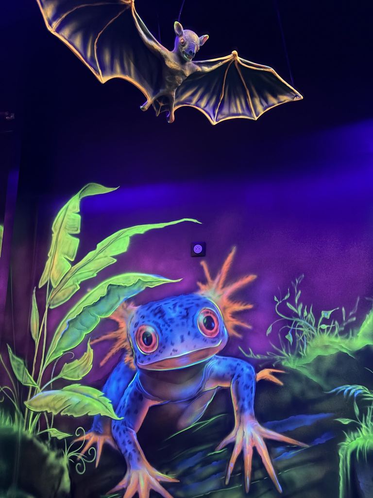 La grenouille bleue fluo